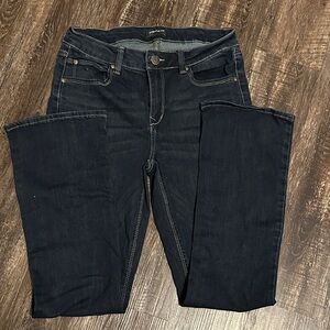 Women's Dark Blue Straight Leg Jeans